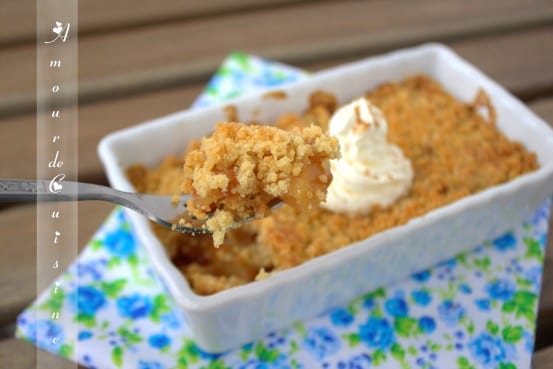 Recette Crumble Aux Pommes Amour De Cuisine