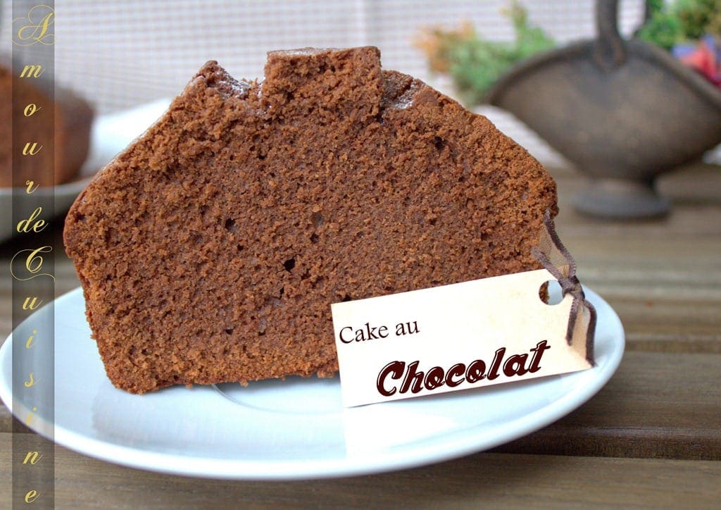 Cake Au Chocolat Moelleux - Amour De Cuisine