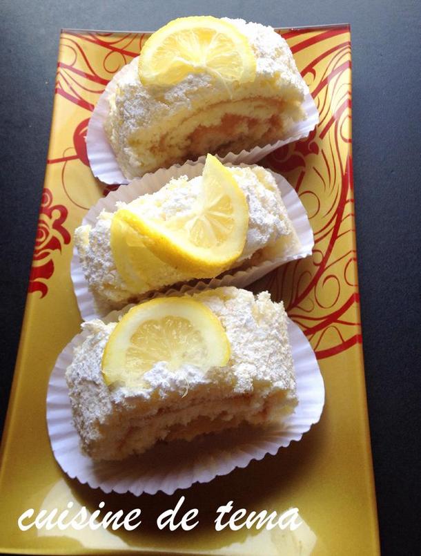 Recette de gâteau roulé au citron