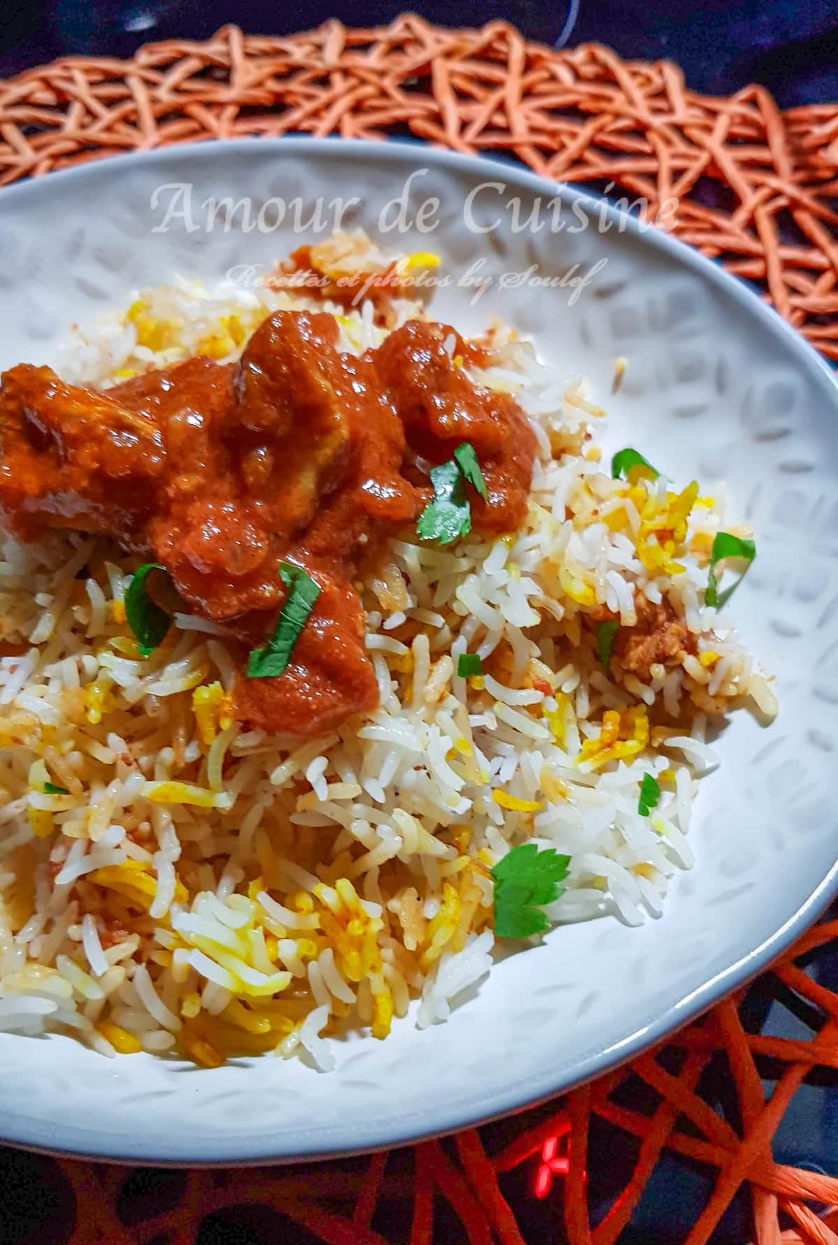 riz indien au poulet