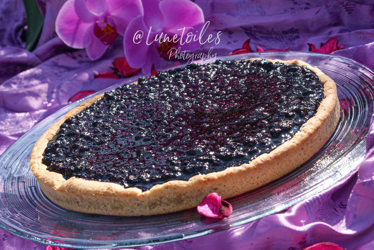 tarte amandine aux myrtilles