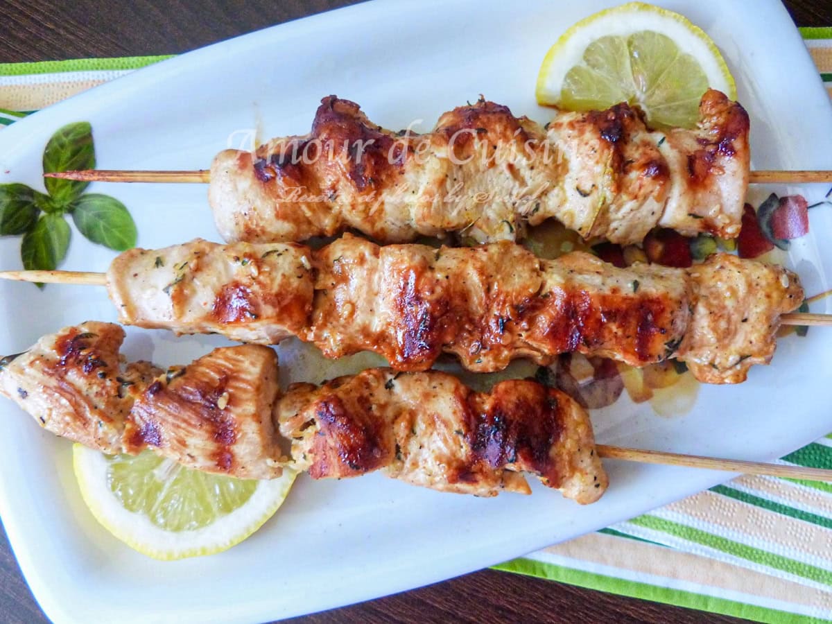 brochettes de poulet teriyaki fondant