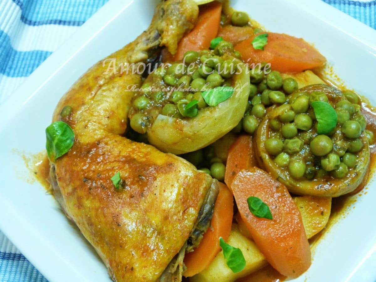 tajine jelbana algerien au poulet