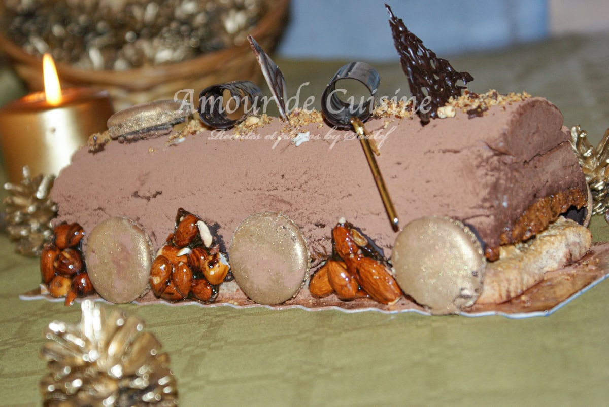 buche mousse au chocolat