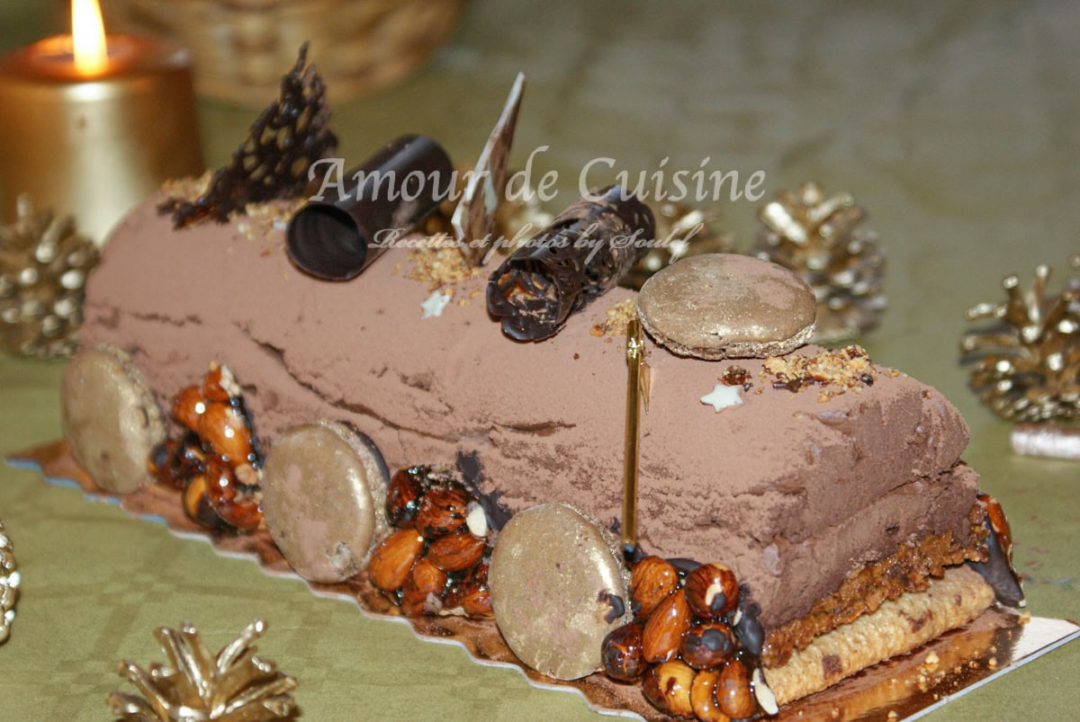 Buche de noel au chocolat façon trianon