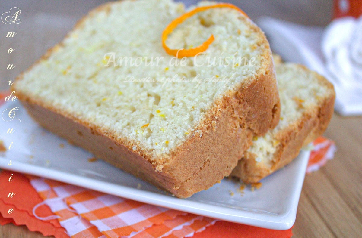 cake à l'orange au zeste de citron