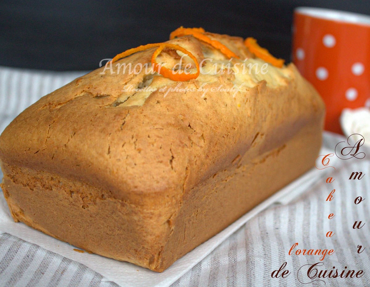 cake à l'orange sans le glaçage 