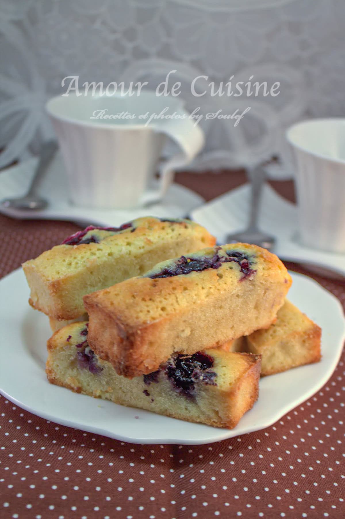 Financiers aux myrtilles recette facile