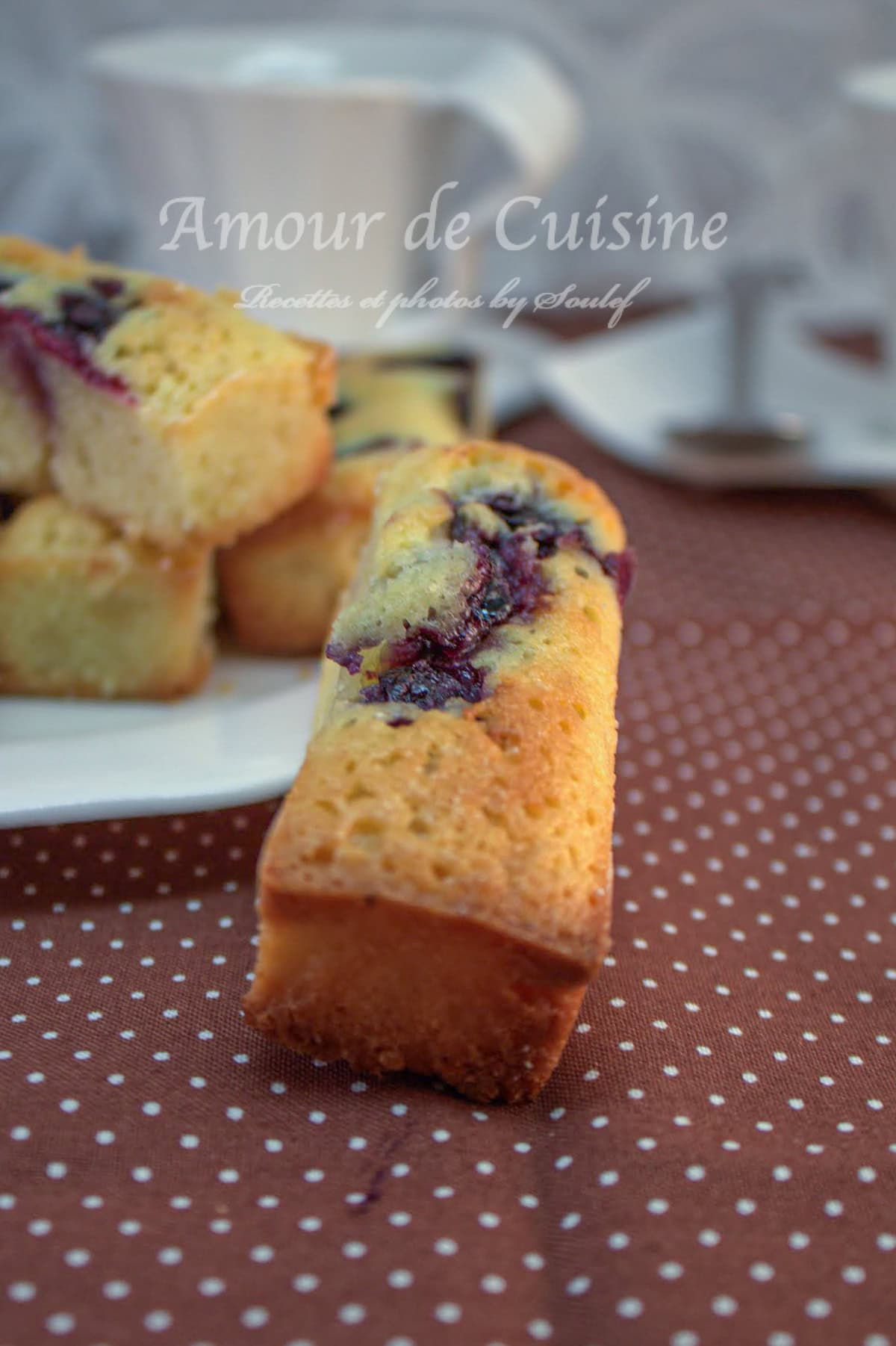 Financiers aux myrtilles