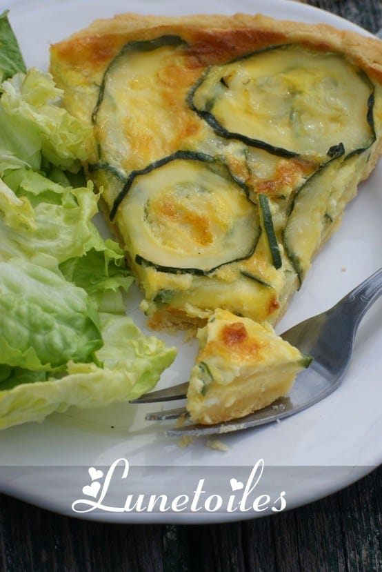 quiche fine courgettes et chevre