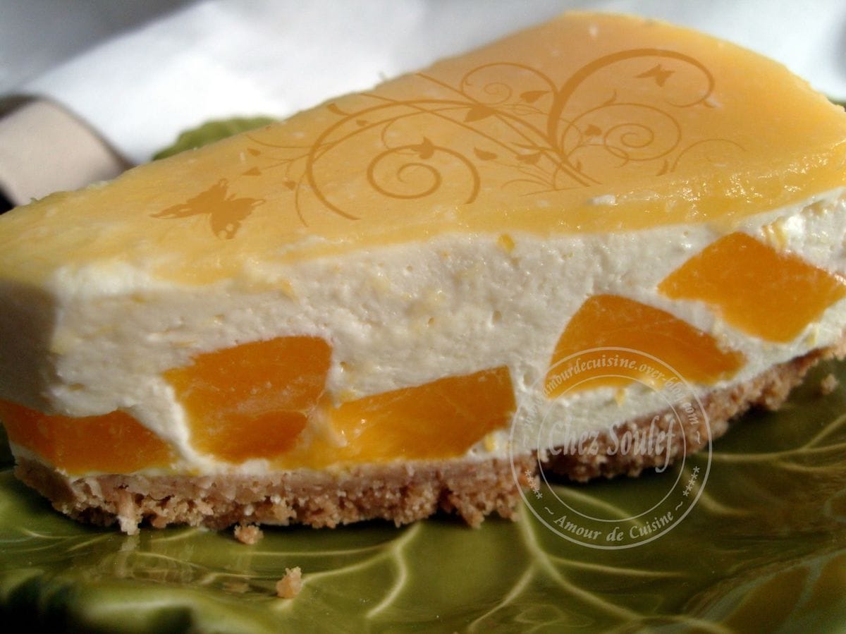 bavarois a la mangue facon cheesecake