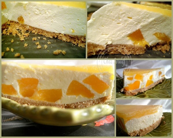 Cheesecake sans cuisson à la mangue