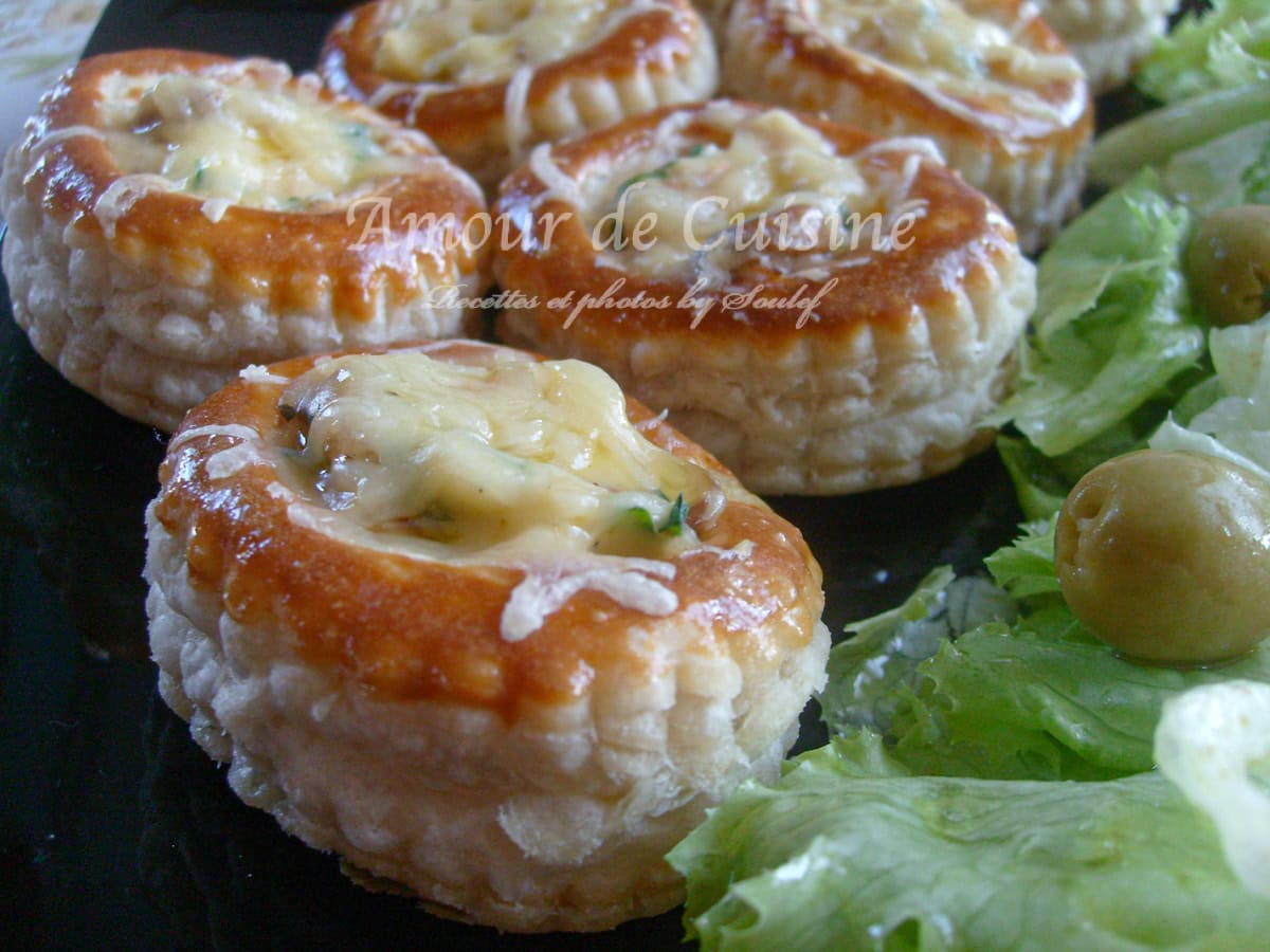 Bouchée à la reine aux crevettes à la bechamel