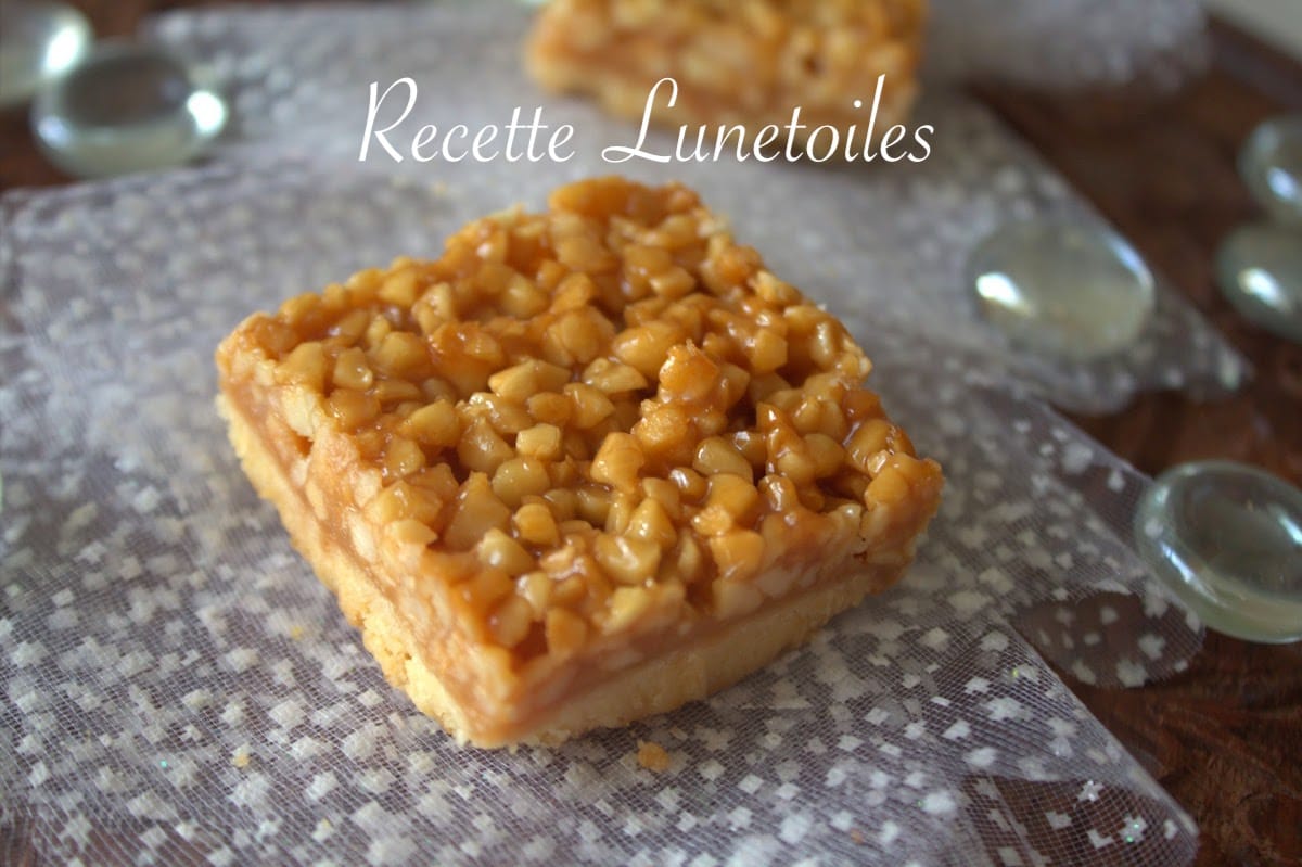 Carrés sablés amandes et miel