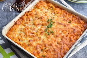 Gratin De Pates Au Thon Amour De Cuisine