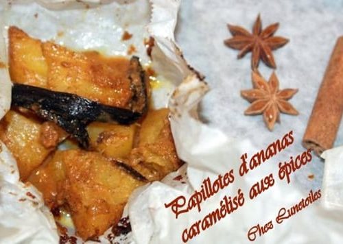 Ananas Roti En Papillotes A La Cannelle Et Anis Etoile Amour De Cuisine