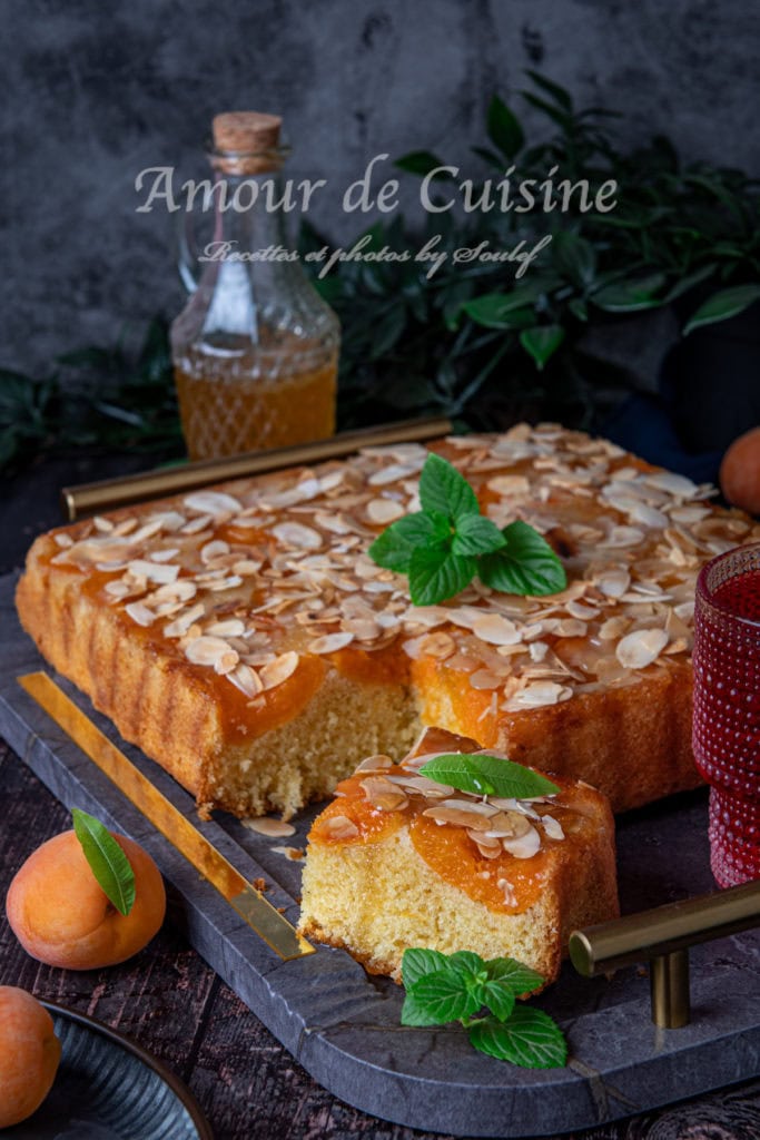 gateau renversé abricot et amande