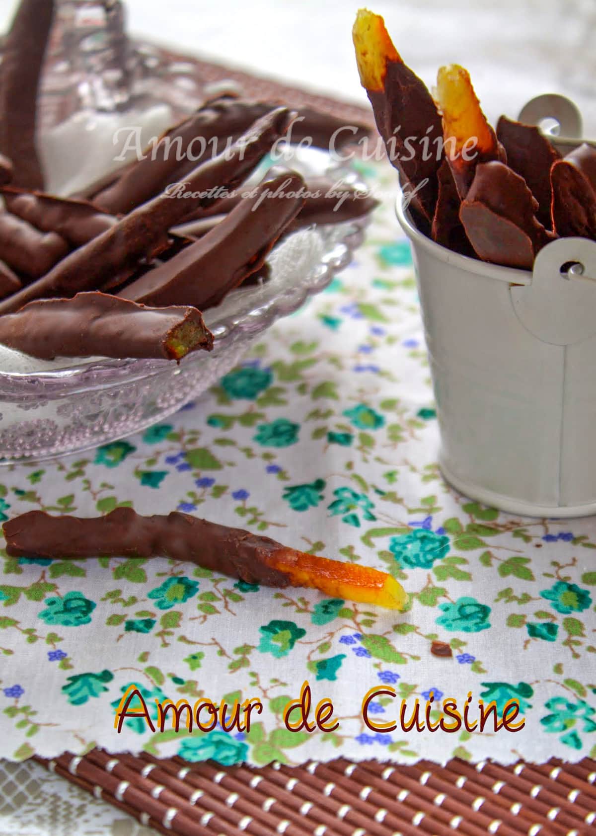 orangettes au chocolat