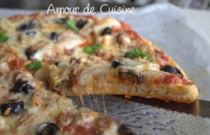 pizza au thon et champignon