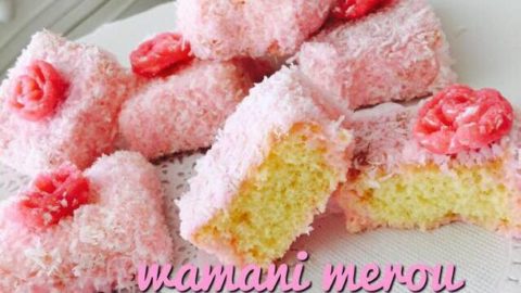 Gateaux Lamingtons Roses Amour De Cuisine