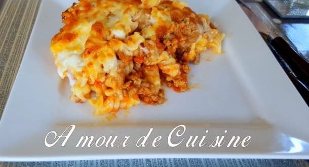 Gratin De Pates A La Bolognaise Express Amour De Cuisine