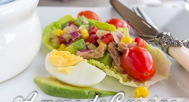 Salade Fraicheur Aux Poivrons Thon Et Avocat Amour De Cuisine