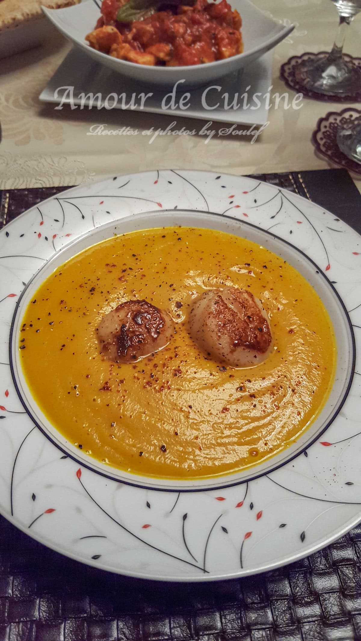 soupe veloutée aux carottes