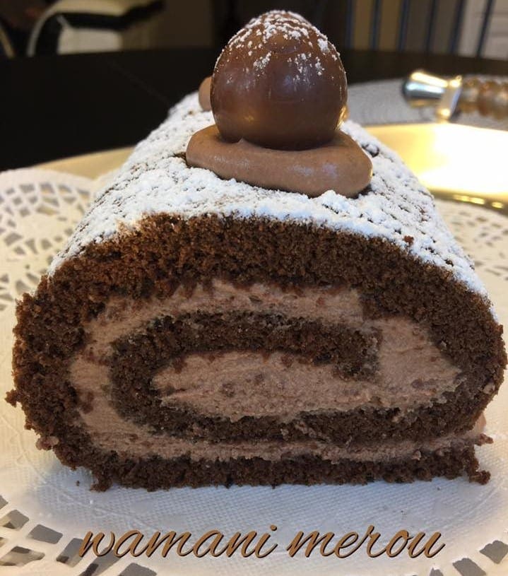 roulé à la mousse au chocolat