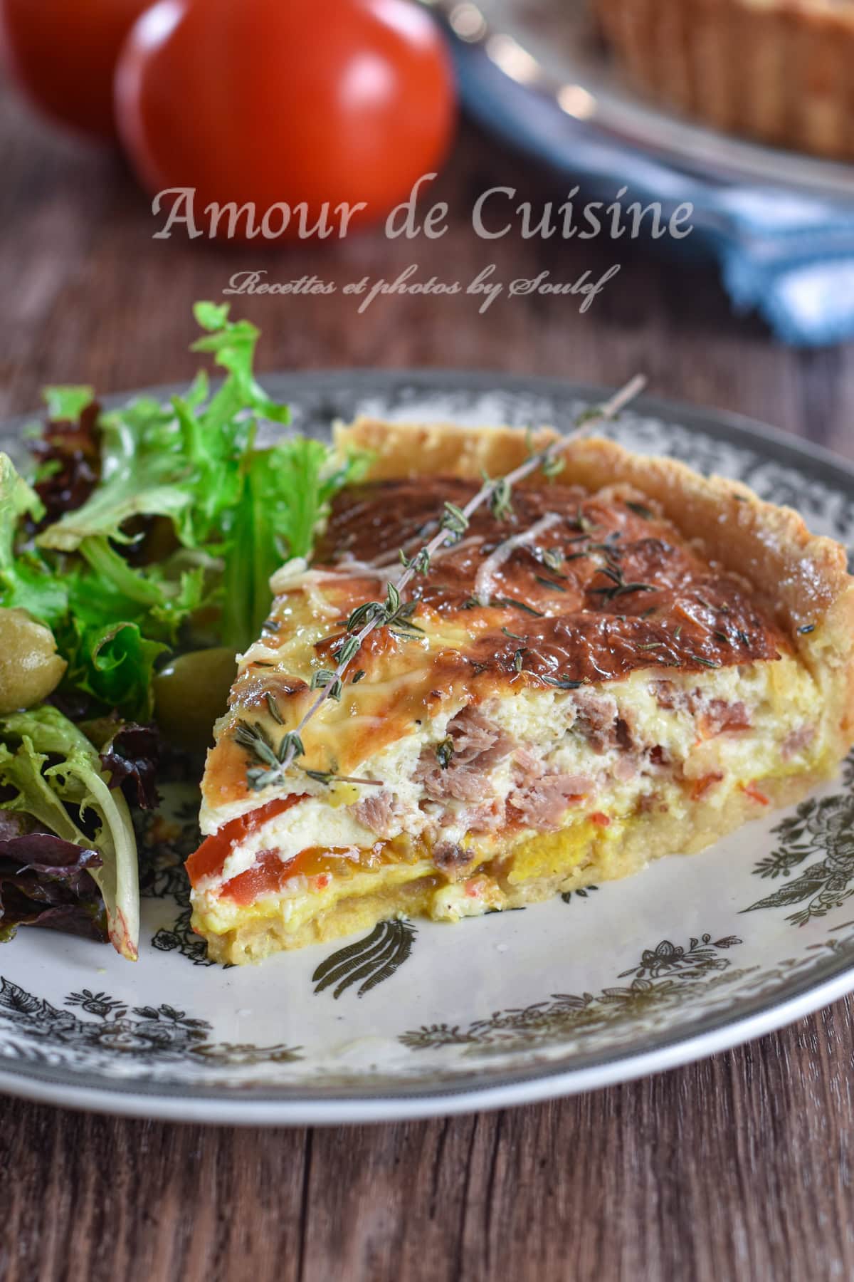 tarte au thon et tomates