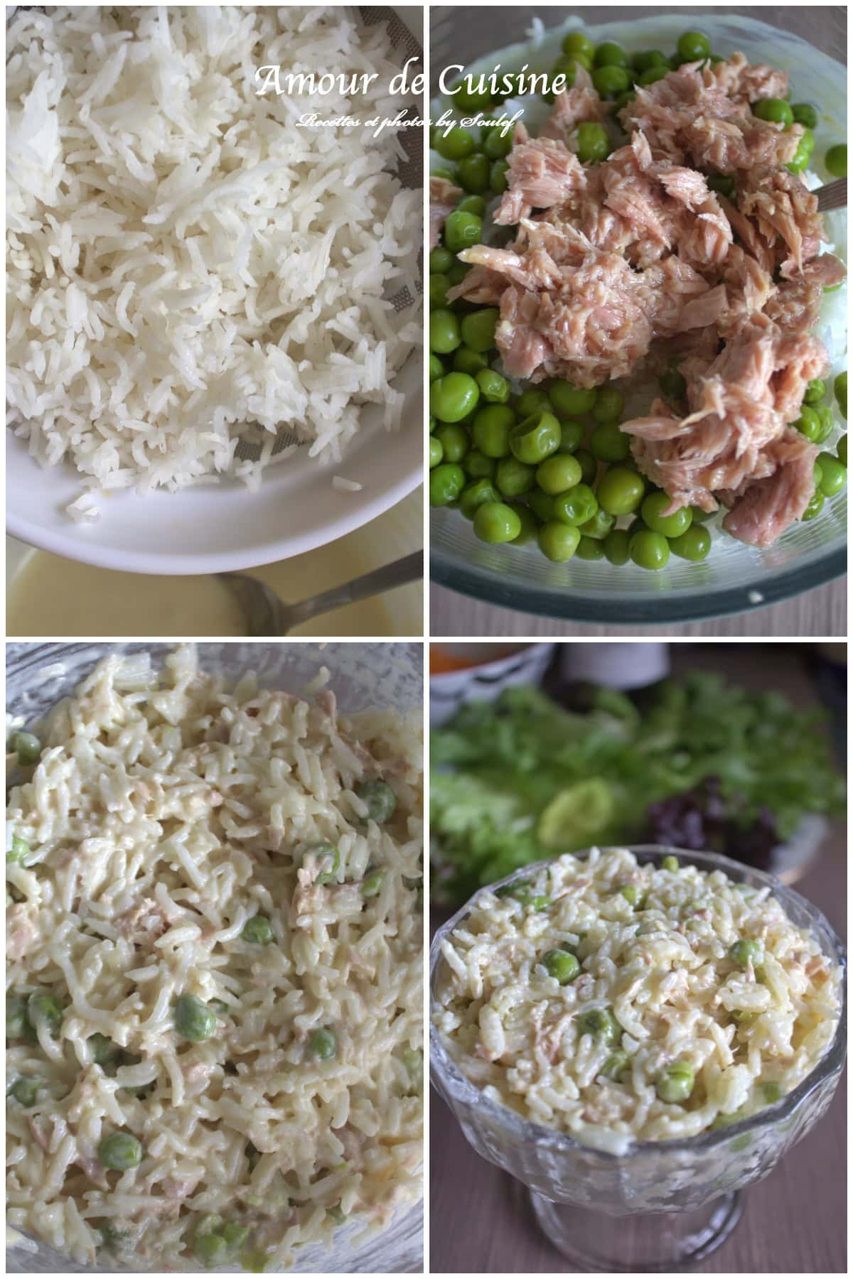 preparation de la salade de riz