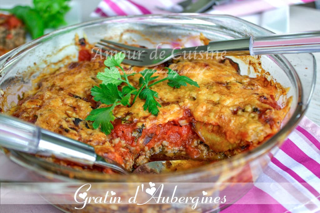 recette gratin d'aubergines facile