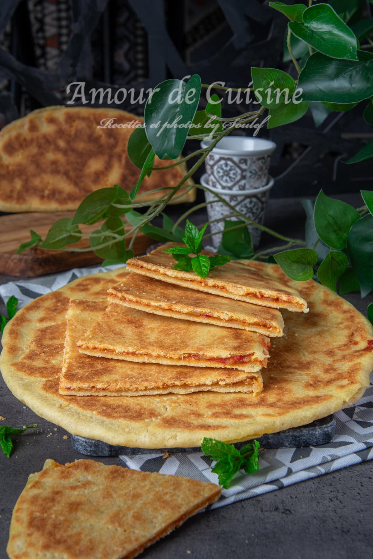 Recette galette kesra farcie a la chakchouka