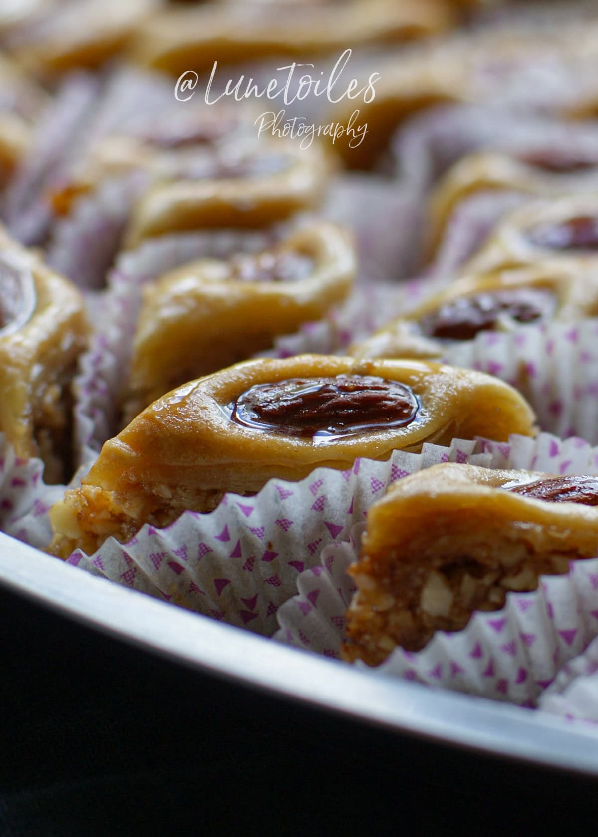 Baklawa aux amandes de la cuisine algerienne