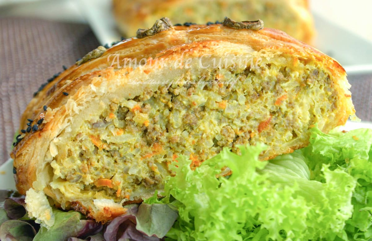 tajine en croute à la viande hachée