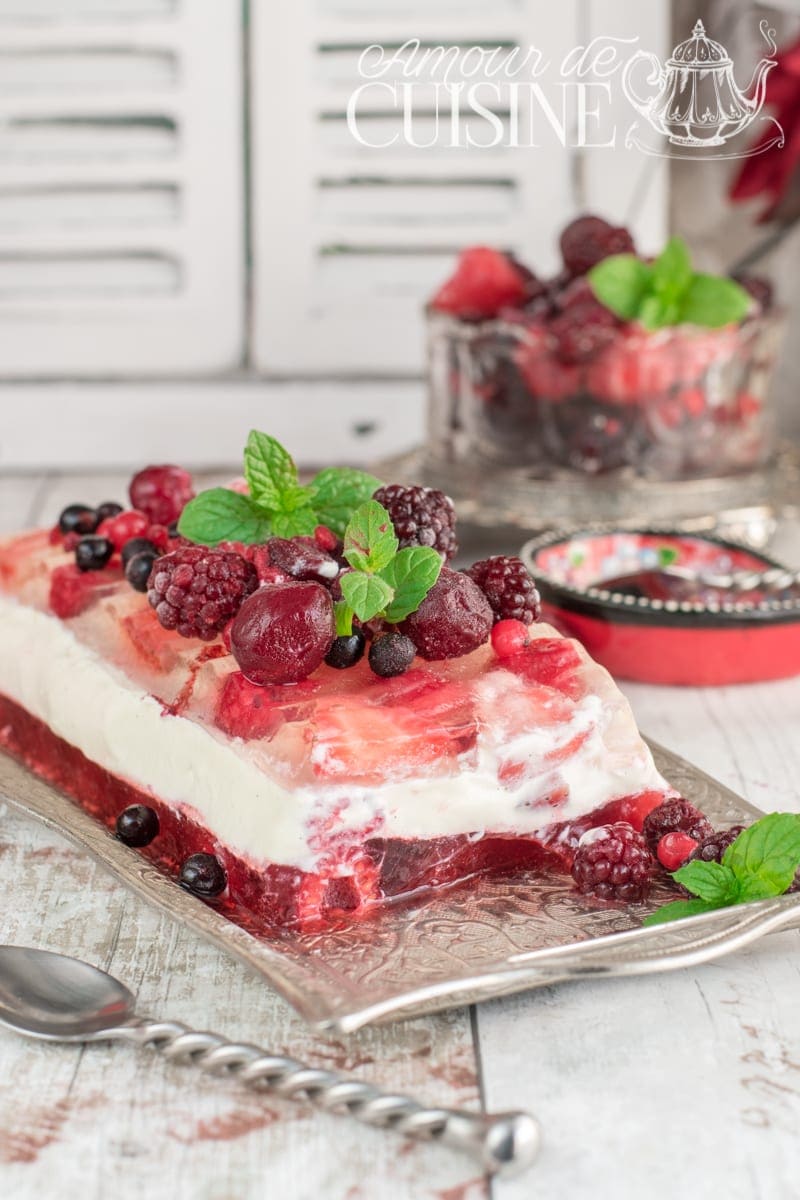 Terrine De Panna Cotta Et Gelee Aux Fruits Rouges Amour De Cuisine