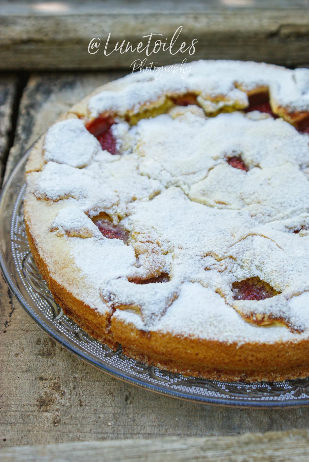 Gateau sablé croustillant aux fraises