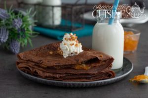 crêpes au chocolat pour la chandeleur