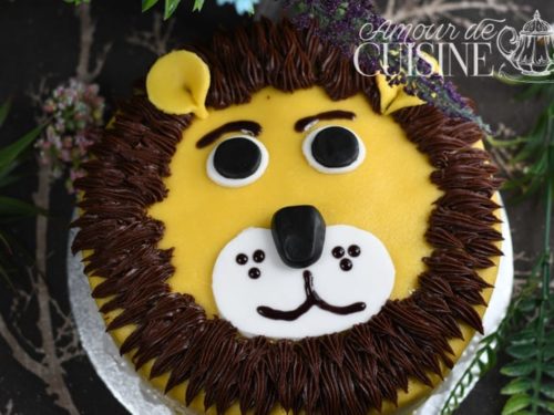 Gateau D Anniversaire Lion Amour De Cuisine