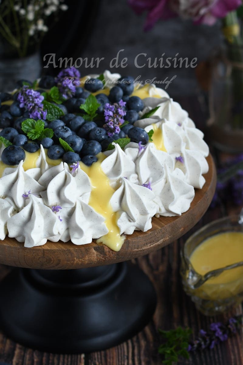 Pavlova A La Lavande Et Creme Au Citron Amour De Cuisine