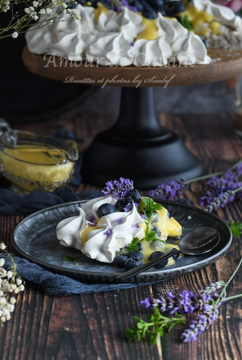 Pavlova A La Lavande Et Creme Au Citron Amour De Cuisine