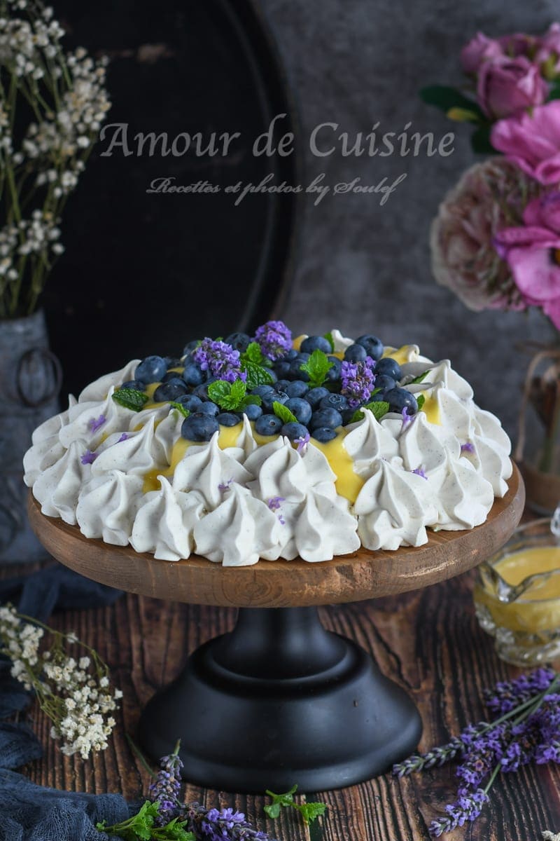 Pavlova A La Lavande Et Creme Au Citron Amour De Cuisine