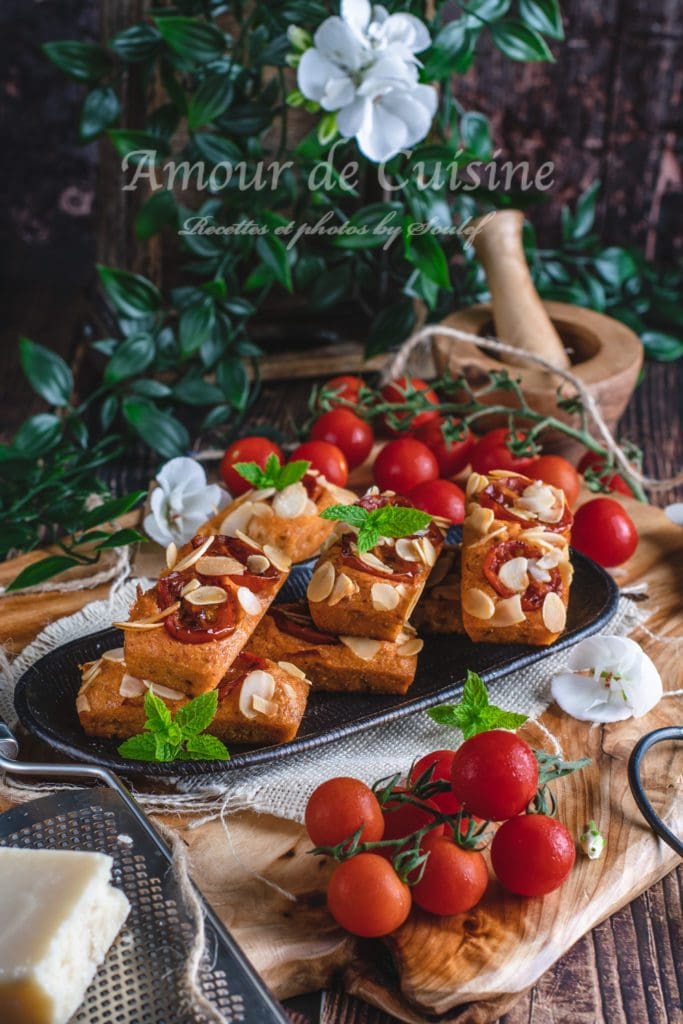 Financiers salés aux tomates cerises