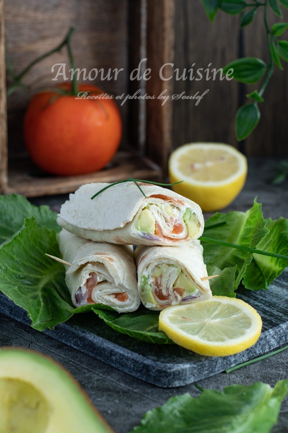 Wraps Au Saumon Fume Facile Repas Froid Amour De Cuisine