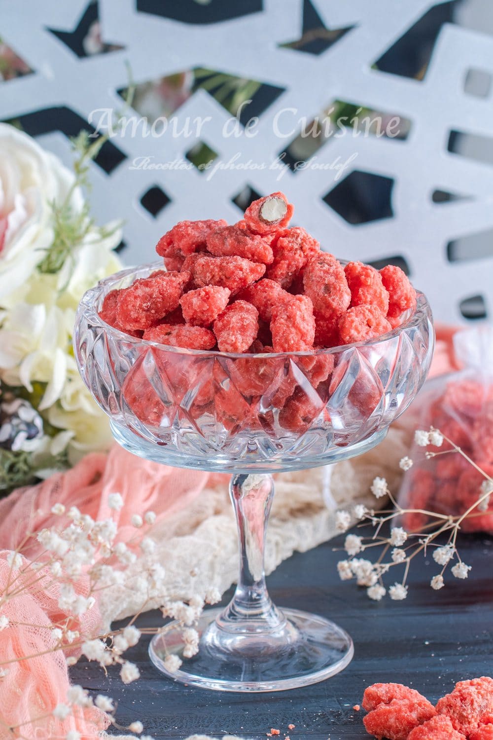 Pralines roses maison faciles ( aux amandes) - Amour de cuisine