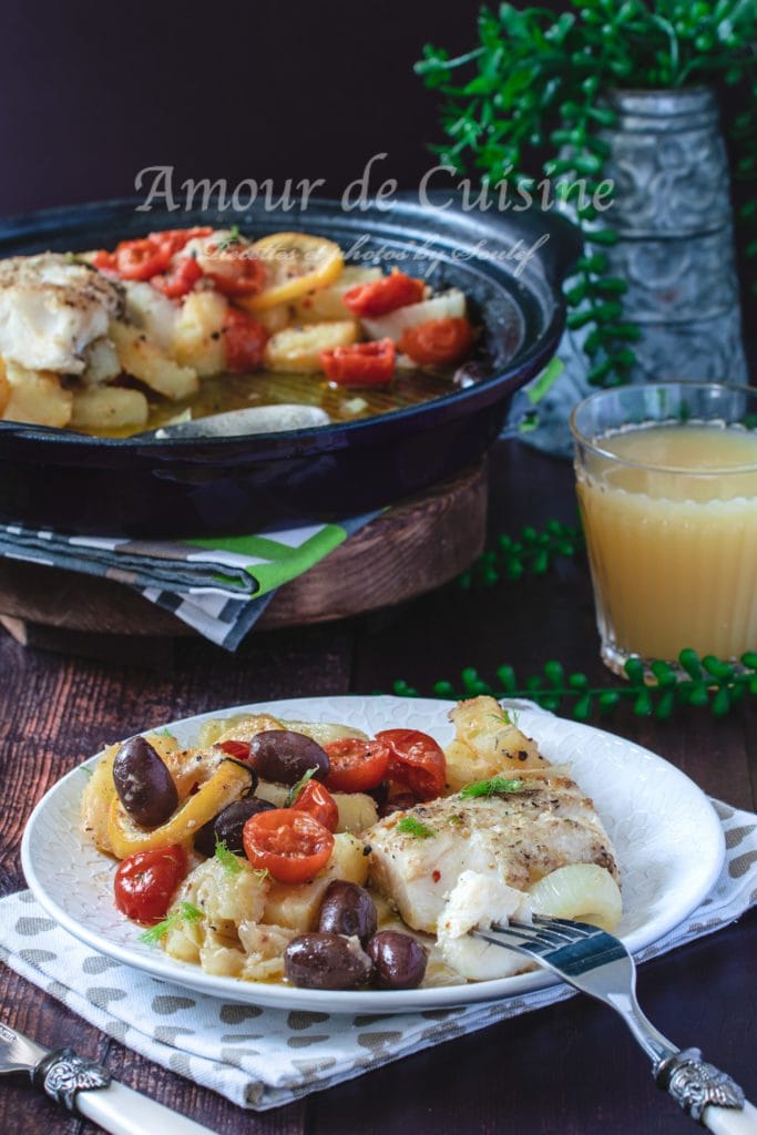 Tajine de fenouils aux olives et haddock (églefin )