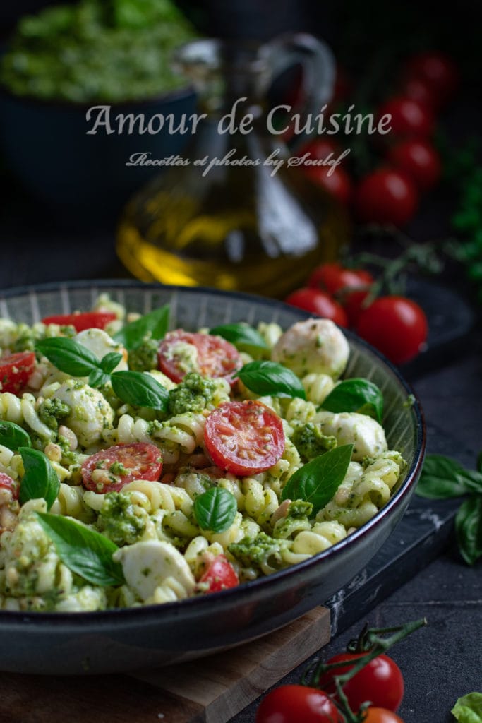 Salade De P Tes Au Pesto Et Tomates Cerises Amour De Cuisine