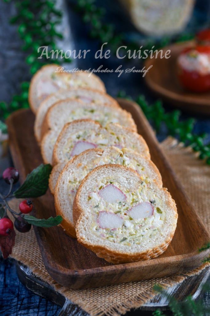 Baguette apéro farcie au surimi