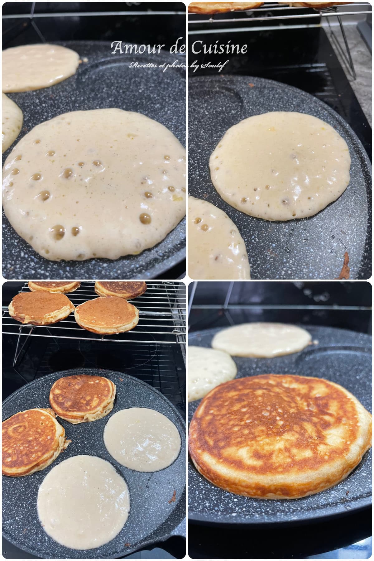 cuisson de la poele à pancakes