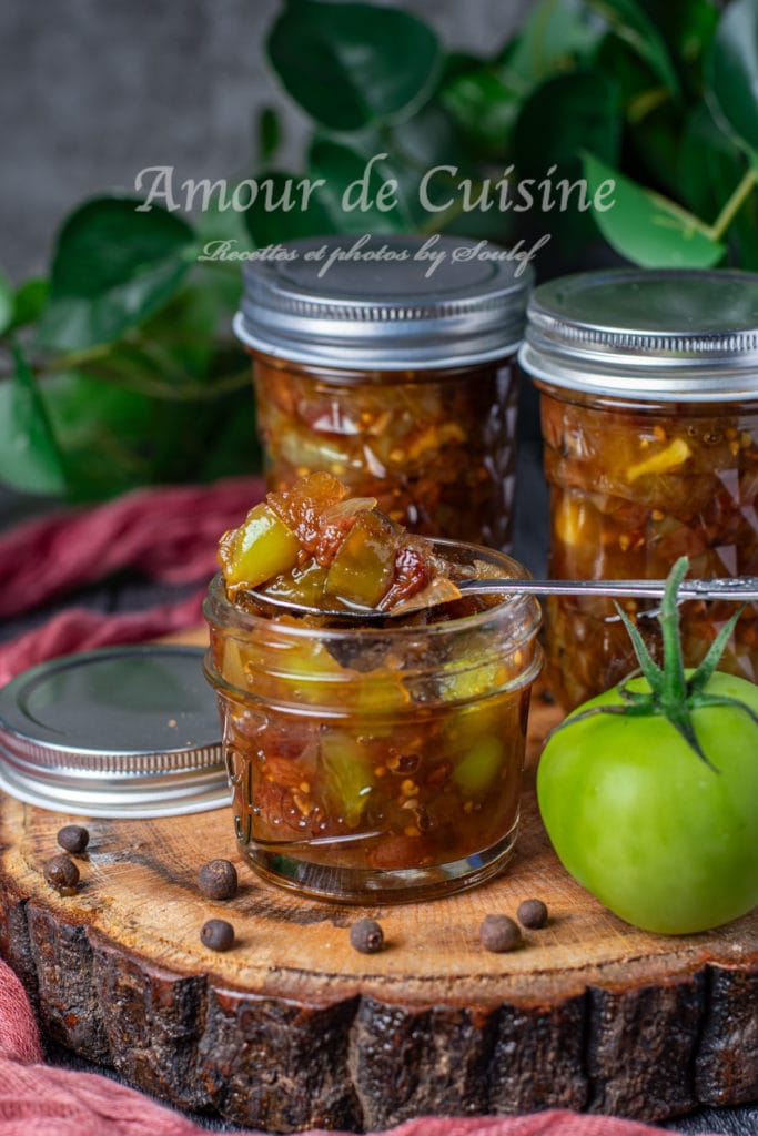 Chutney de tomates vertes