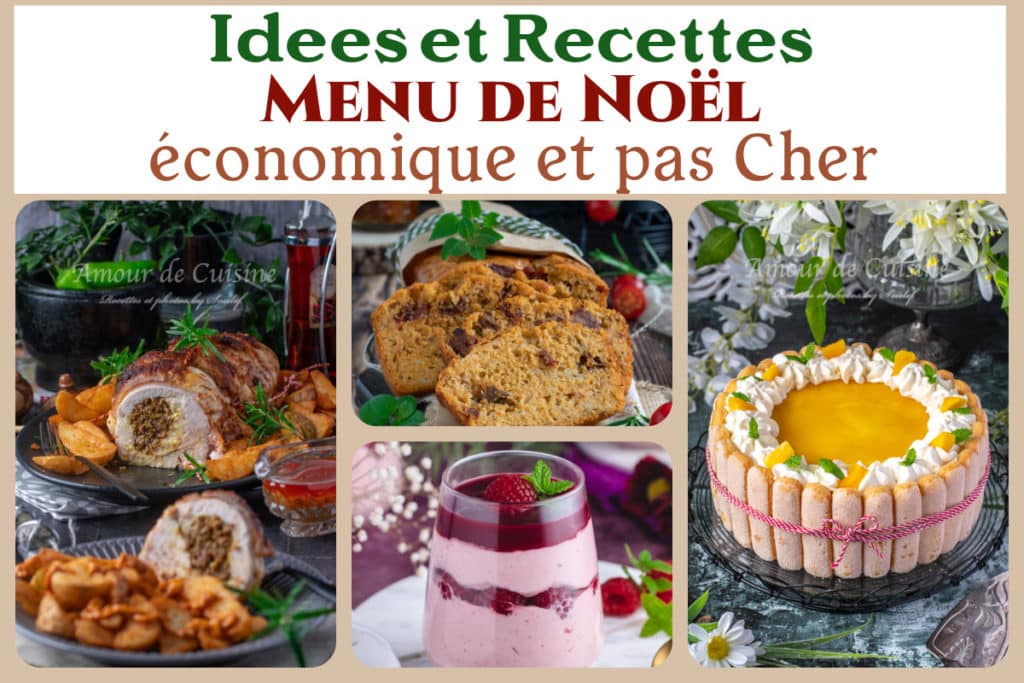 recettes pour menu de noel économique